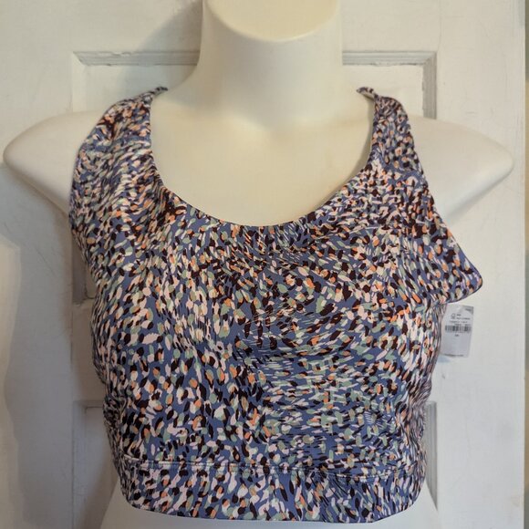 NwT Multi-color Old Navy Active PowerPress Medium Support Go-Dry Sports Bra - 3X - Picture 1 of 5